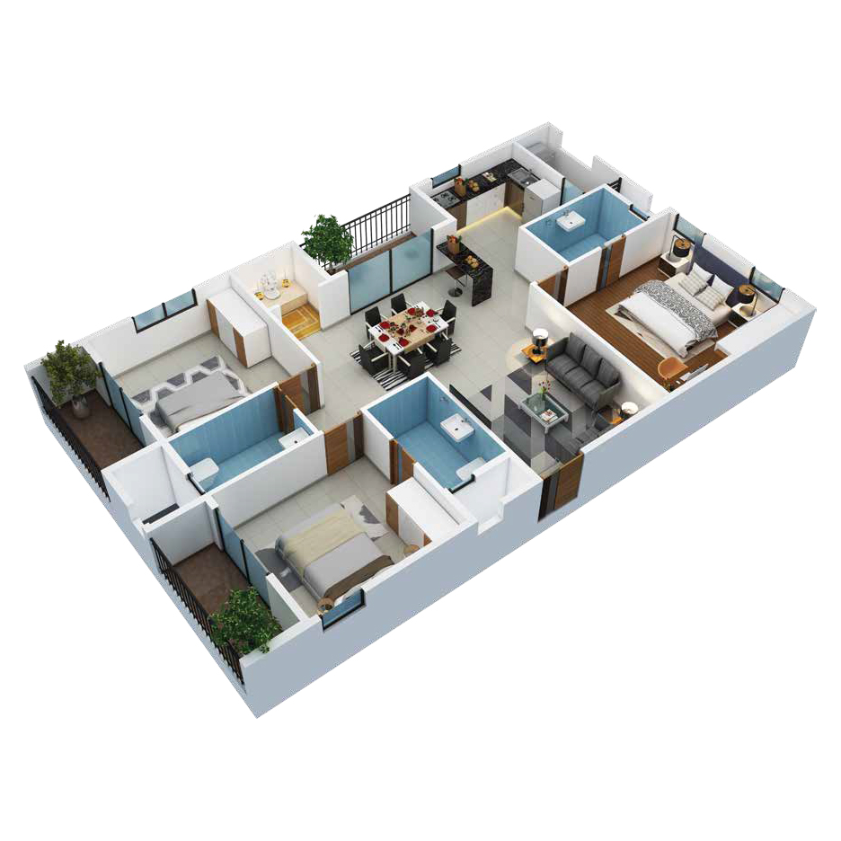 3BHK Plan B